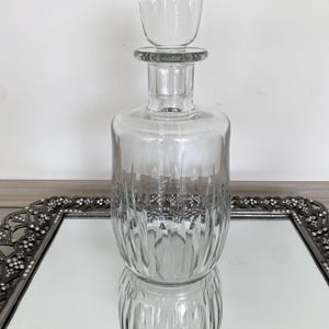 BACCARAT Model CASSINO MID Century Français Crystal cut whisky decanter, French vintage decanter, Hostess gift, Whisky decanter,