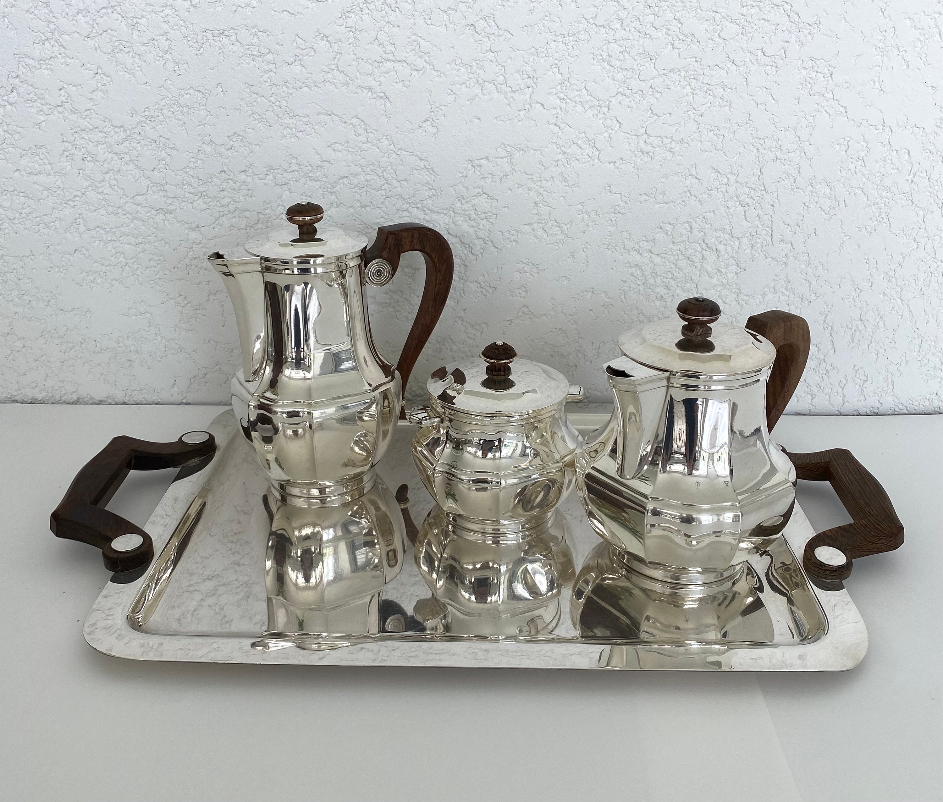 クリストフル コーヒー＆ティーセット シルバーメッキメタル製