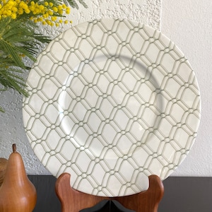 Rare ESTE for CHRISTIAN DIOR Vintage presentation plate, Luxury porcelain, Hostess gift