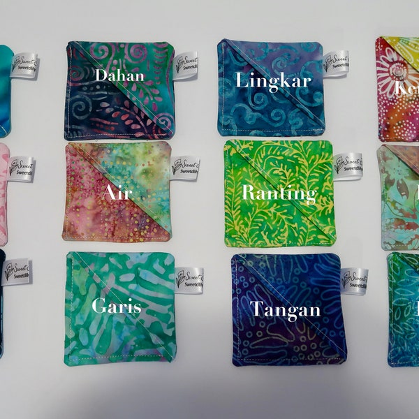 Bookmark Batik , Batik,  Multicolor ,Flowers, Leaves, Natural