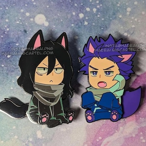 MOVING TAIL Cat Boy Enamel Pins