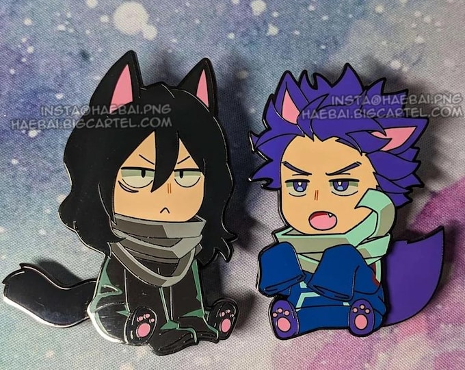 MOVING TAIL Cat Boy Enamel Pins - Etsy