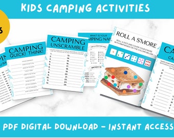 Camping Activity Pack: Fun Family Games (Digital Download)