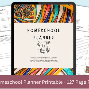 Homeschool Planner: 127-Page Printable PDF with Weekly Goals