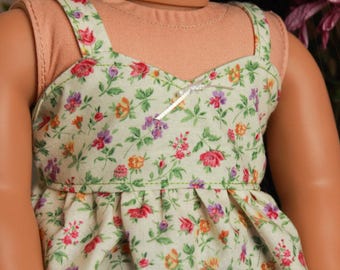 Spring Flower Top For 18in Dolls