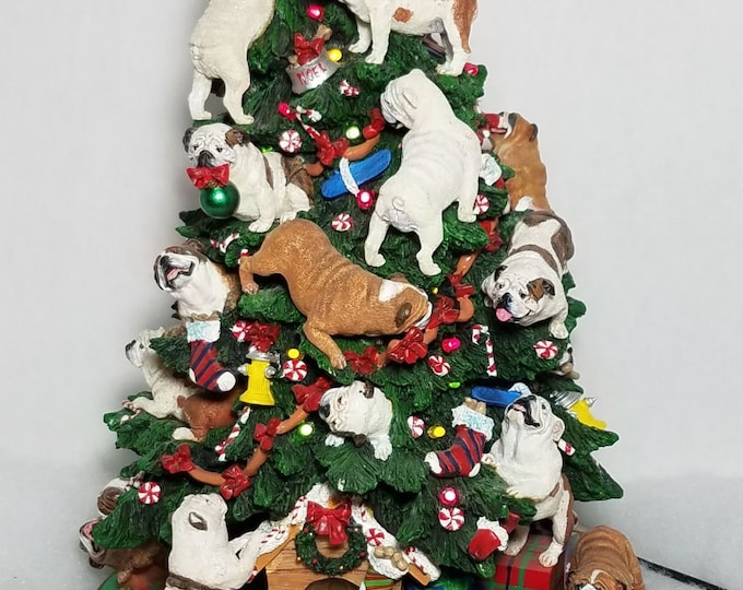 Danbury Mint BULLDOG Christmas Tree EUC Etsy