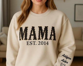 Custom 'Mama/Nana/Grandpa' Sweatshirt: Personalized Family Gift
