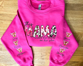 This MAMA Wears Her Herds Gildan Sweatshirt