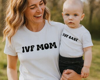 IVF Mom and Baby Matching T-Shirt Set