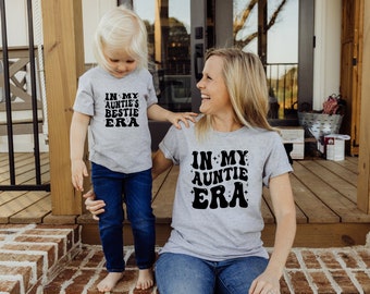 Auntie and Bestie T-shirt matching set