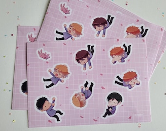 Ouran High School Host Club Chibi Shoujo Anime Vinyl Sticker Sheets