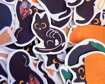 Halloween Cat Sticker Pack