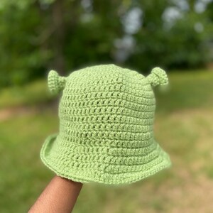 Shrek Crochet Bucket Hat - Etsy