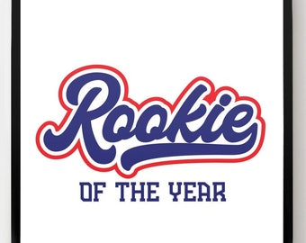 Baseball Birthday Shirt Design for Boys Rookie of the Year PNG SVG baseball