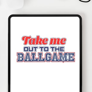 Take me out to the Ballgame PNG for Boys