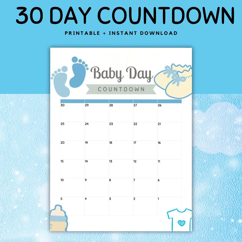 Baby Countdown - Etsy