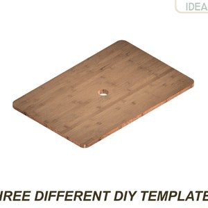 Deckel 60x40cm für Eurobox DIY PDF Vorlage/Zeichnung mit Bemaßung