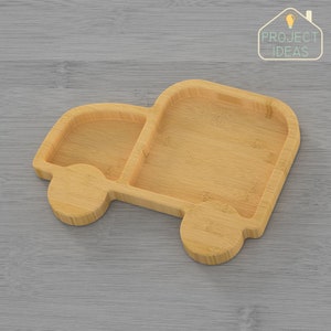 CNC file for wood - car serving plate
