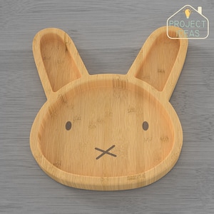 CNC file for wood - bunny serving plate