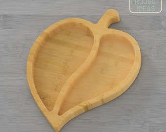 CNC Datei für Holz - Blatt Servierplatte