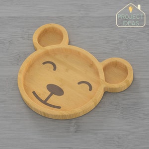 CNC file for wood - bear serving plate