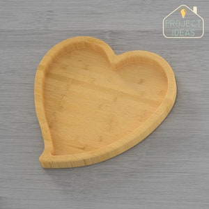 CNC file for wood - heart serving plate