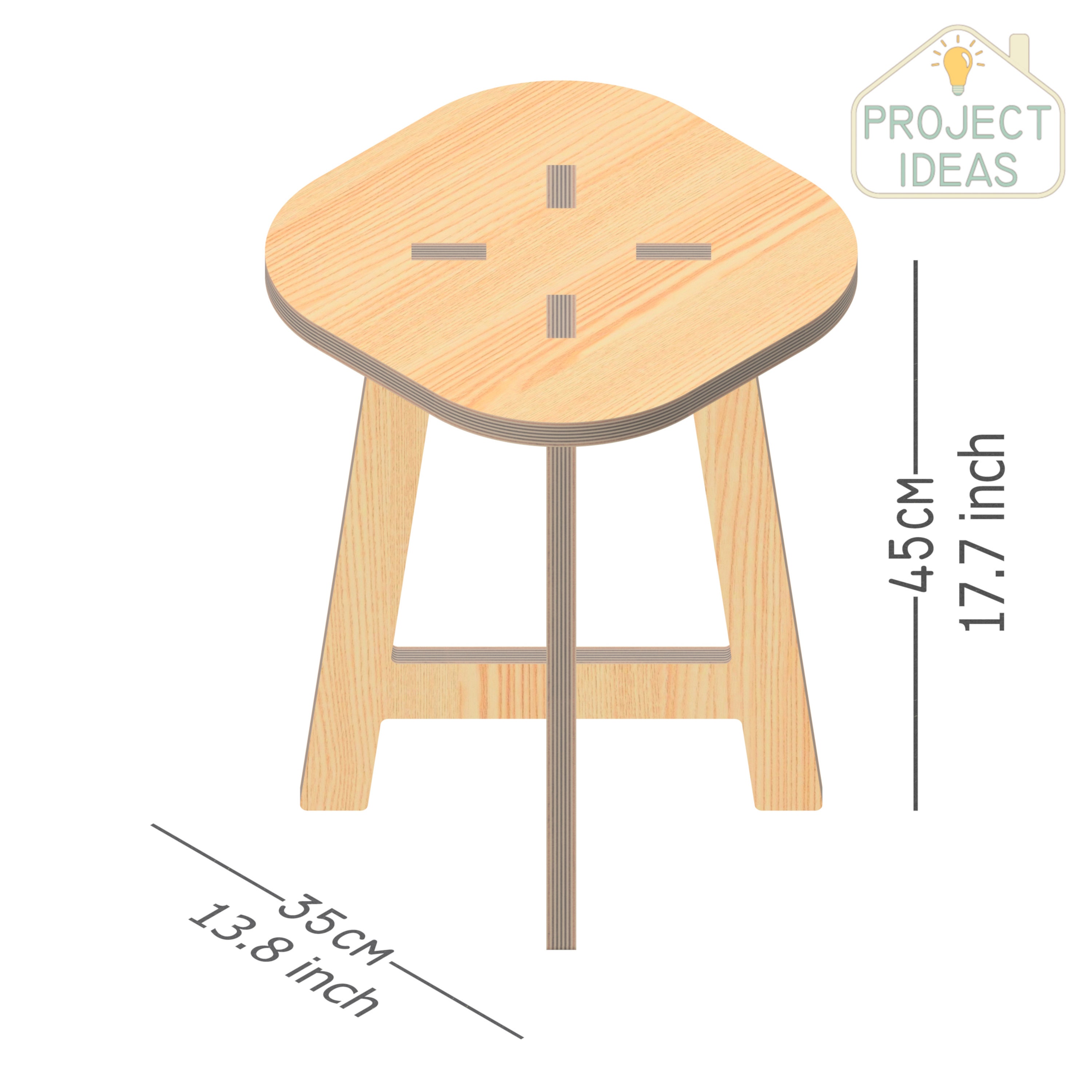 Squere Stool, Side Table Vector File, Dxf-svg-eps-stl-pdf, Laser & CNC ...
