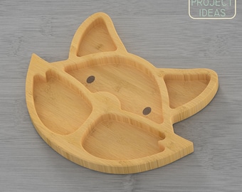 CNC Datei für Holz - Fuchs Servierplatte