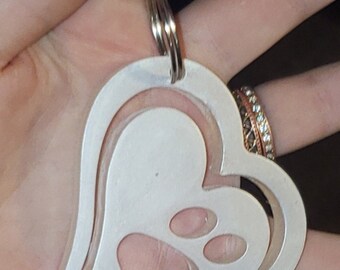 Leuke dieren hart sleutelhanger