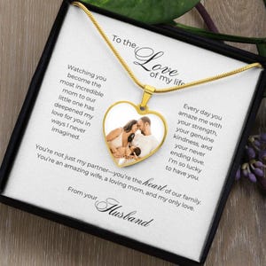 Benutzerdefinierte Foto Halskette für neue Mutter, erste Zeit Mutter Geschenk, Valentinstag für neue Mutter, Push Geschenk, Familien Halskette, neue Mutter Halskette, Mama