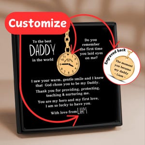 Personalised Gift, The Moment You Became My Daddy Keychain, First Dad, New Dad Keychain, Gift, Baby Shower Gift, Father&#39;s Day Gifts
