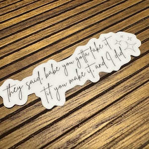 Fake It  | Laptop & Water Bottle Stickers | Kindle Stickers