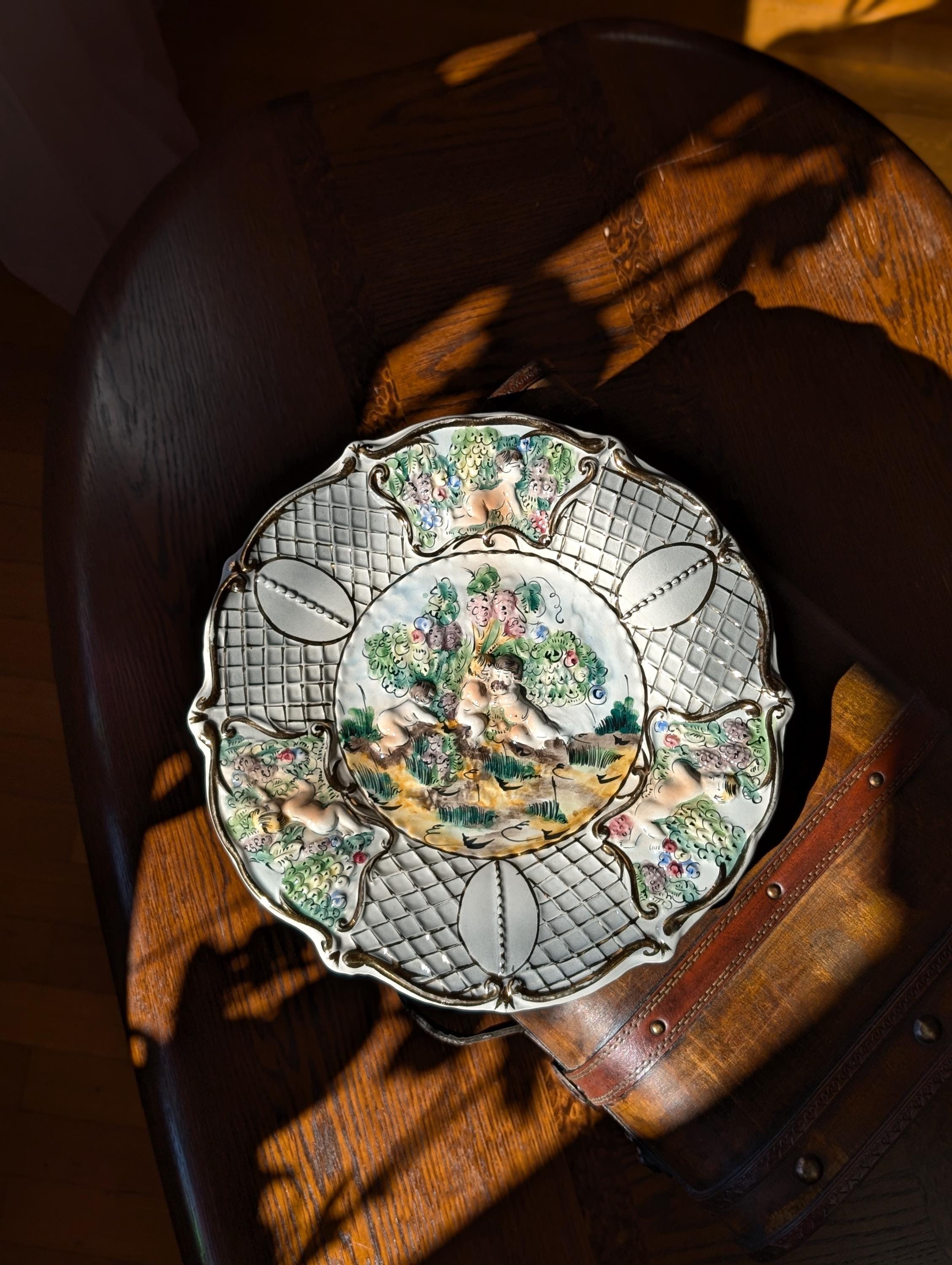 Capodimonte plate - Etsy 日本