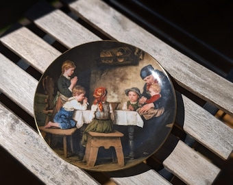 Vintage Lilien Porzellan Plate 1988 – “das Tischgebet” – Franz Von