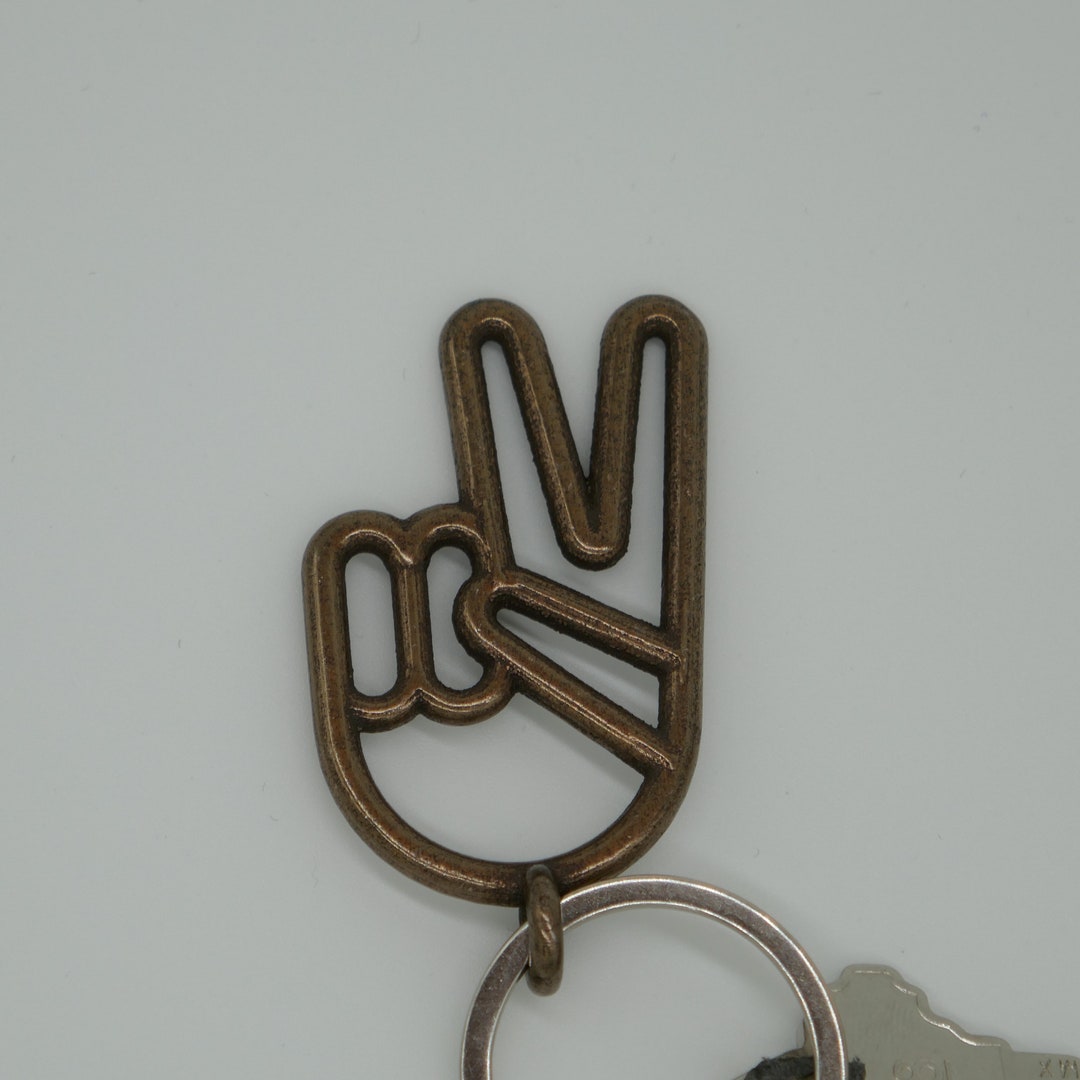Peace Sign Keychain Thick (digital Download) for 3D Printing - Etsy