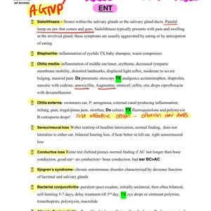 67 pages of FNP/AGNP 100% Quick and Easy Guide