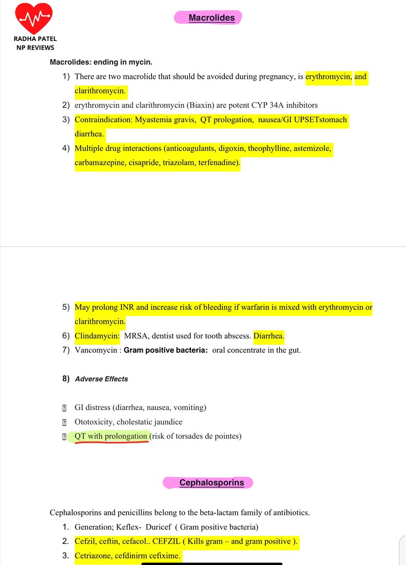 19 Pages of Pharmacology QUICK and Incredibly Easy Guide - Etsy