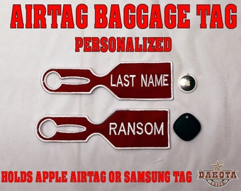 AirTag Bag/Baggage/Luggage Tags - RED