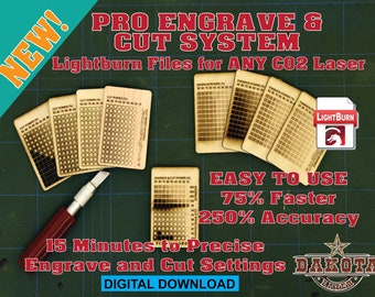 Pro Engrave & Cut Pattern System - Lightburn Files