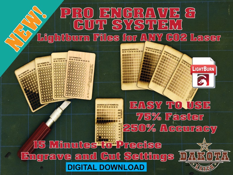 Pro Engrave & Cut Pattern System Lightburn Files Etsy