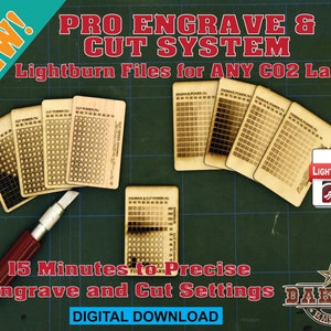 Pro Engrave & Cut Pattern System - Lightburn Files - Etsy
