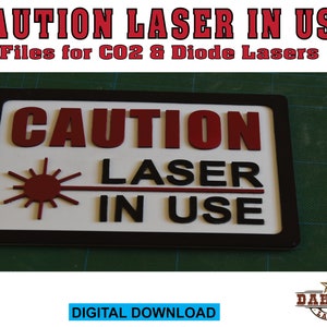 Caution Laser In Use Sign