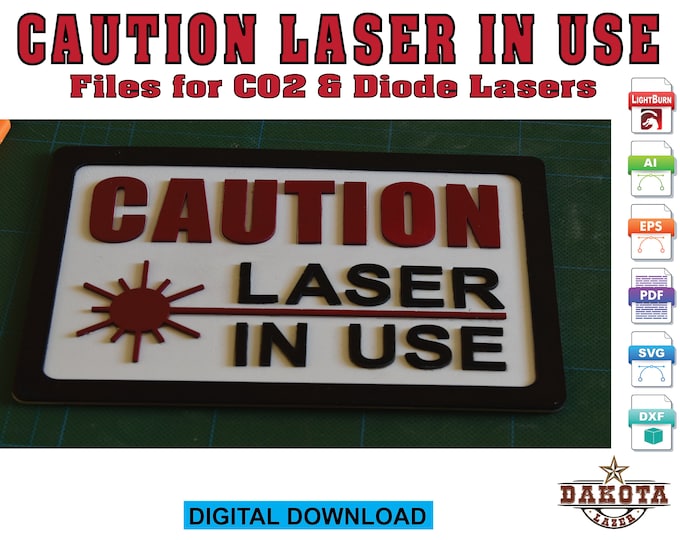 Caution Laser In Use Sign