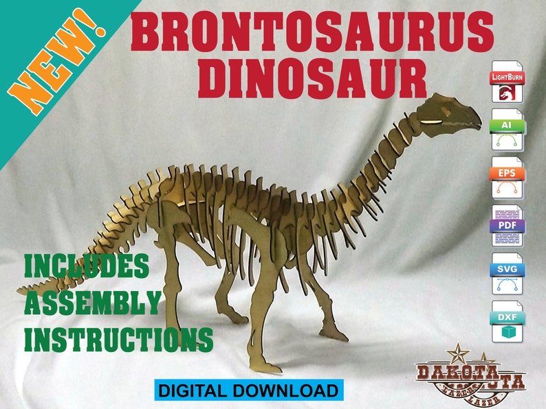 Brontosaurus Dinosaur - Etsy