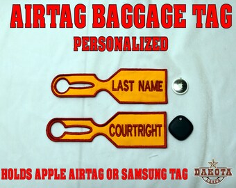 AirTag Bag/Baggage/Luggage Tags - YELLOW