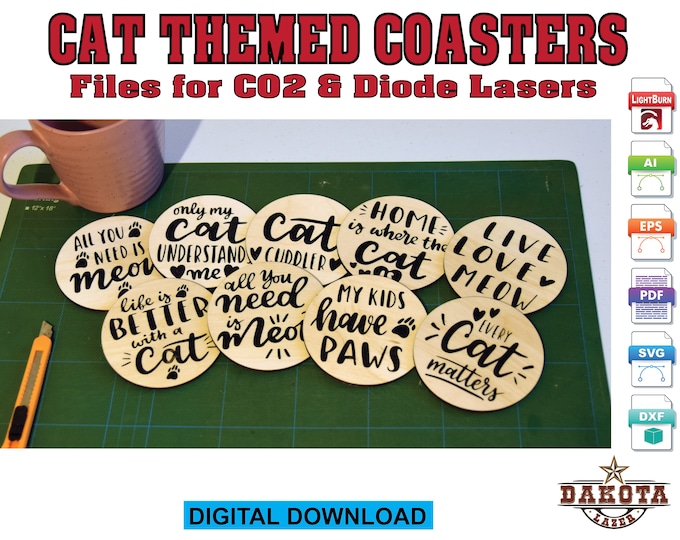 Cat Themed Coasters