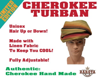 Hand Crafted Cherokee Turban - Multi Color