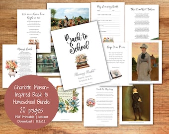 Charlotte Mason-inspiriertes Back to School Bundle | Back to Homeschool Morgenkorb Bundle