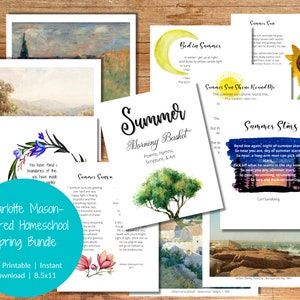 Charlotte Mason Morgenzeit | Sommermorgen Korb Ressourcen | Homeschool Gedicht und Kunststudie