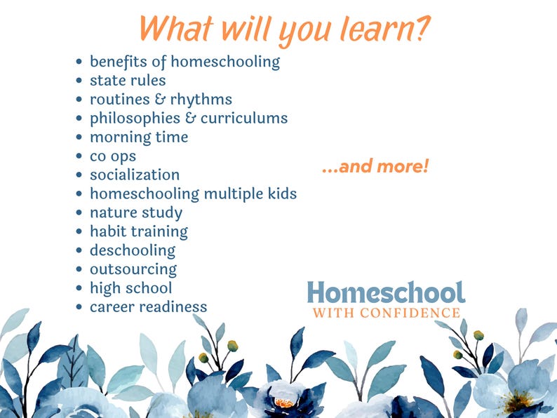 Homeschool With Confidence Online Course - How to Get Started With ...